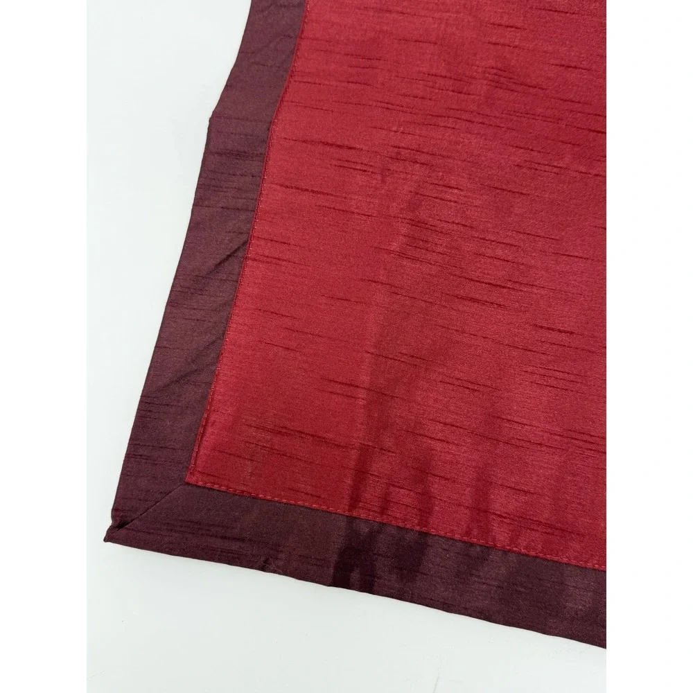 89x14 Burgundy Wine Table Runner Rustic Farmhouse Thanksgiving Holiday Decor